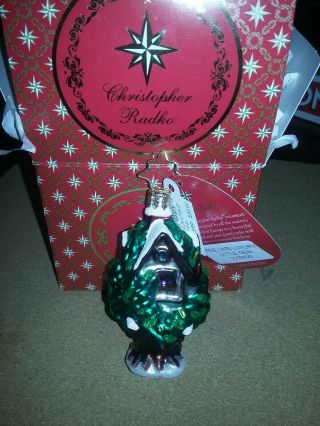 2017 Christoper Radko Tree Limb Luxury Little Gem Christmas Ornament 1018823