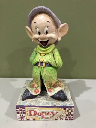 Jim Shore Enesco Disney Traditions " Simply Adorable " Dopey Figurine,