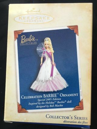 Hallmark Keepsake Ornament 2005 Special Edition Celebration Barbie Nib Holiday