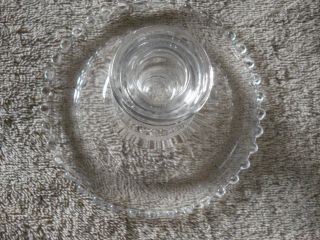 VINTAGE GLASS CANDLE HOLDER & 4 ST.  NICHOLAS SQUARE 10 