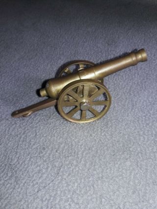 Collectible Miniature Brass Civil War Cannon Rolls,  Moveable