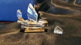 Swarovski Crystal Memories Journeys Chinese Junk Boat