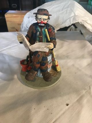 Emmett Kelly Jr Figure Exclusive From Stanton Arts W/ Box Limited Edition Good