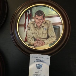 Andy Griffith Tv Show Collector Plate With Frame