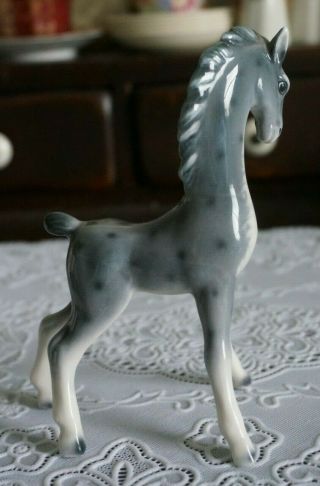 VINTAGE Goebel Porcelain Grey Horse Figurine TMK - 3,  Germany 2