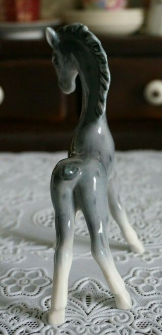 VINTAGE Goebel Porcelain Grey Horse Figurine TMK - 3,  Germany 3