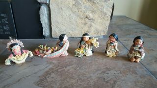 Enesco Friends Of The Feather Figurines,  Pre - Owned,  In Cond.  Set Of 5