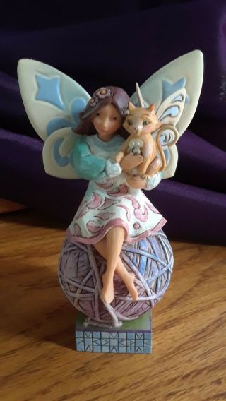 Jim Shore Heartwood Creek Figurine - Feline Fairy - Cat Fairy