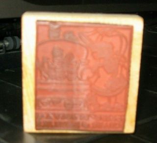 MARY ENGELBREIT RUBBER STAMP Life is just a chair of bowlies THANK YOU BORDER 4
