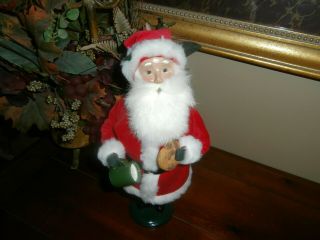 Byers Choice Caroler Santa With Mug / Cup & Cookie 2003 14 "