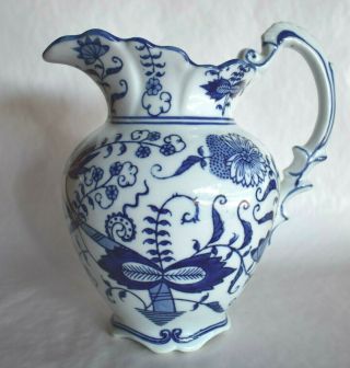 Blue Onion China Blue Fine Porcelain Pitcher Made For Seymour Mann