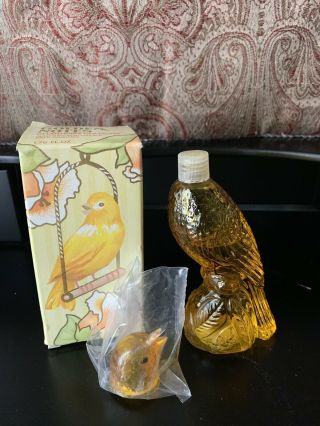 Vintage Avon “golden Notes” Charisma Cologne (half Full) Glass Bottle