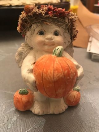 Dreamsicle Pumpkin Figure