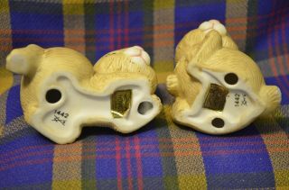 Vintage HOMCO Porcelain Adorable Brown Bunnies 1442 - Thailand 4