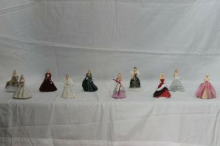 Hallmark Keepsake Barbie Celebration Ornaments - 2000 - 2009 - Set Of 10