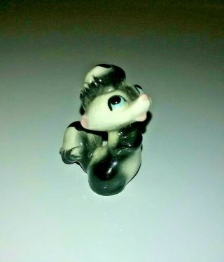 Vintage Miniature Skunk Bone China Porcelain Figurine Made In Japan