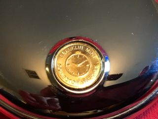 Harley Davidson Franklin Pocket Watch Heritage Softail W/Stand Leathercase 4