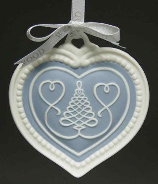 Wedgwood Jasper 2007 Our First Christmas Heart Ornament