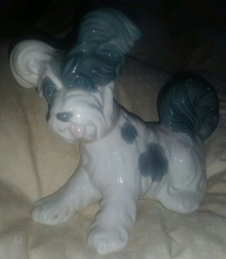 Vintage Lladro Skye Terrier Dog Spanish Porcelain Collectible Figurine Retired
