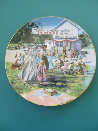 Little House On The Prairie Plate " Founder 