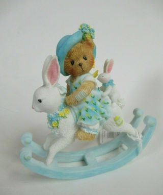 Cherished Teddies Enesco 2011 Althea " Hooray,  Easter Is Hare " Rocking Bunny