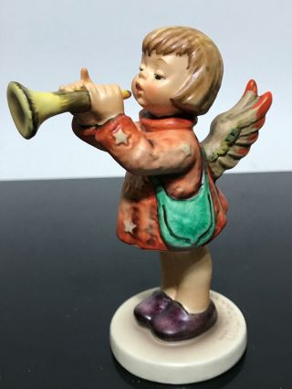 Vtg Goebel Hummel Germany Little Gabriel Girl W/ Trumpet Art Statue Figurine 32