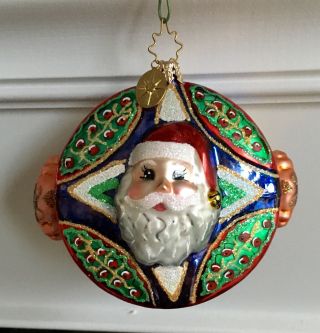 Rare Christopher Radko Santa Box Ornament