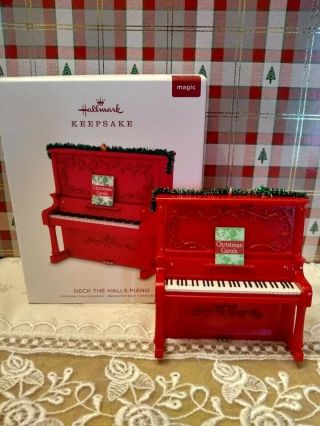 Hallmark Deck The Halls Piano 2018 Magic Christmas Keepsake Ornaments