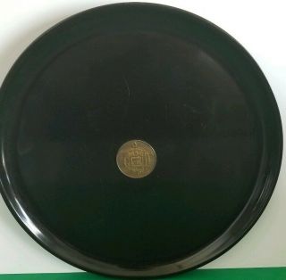 Vintage Couroc Of Monterey Us Naval Academy Tray 10.  5 " Diameter Bar / Drink Tray