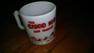 The Cisco Kid And Pancho Cowboy Milk Mug Tv Series Vintage Mid Century