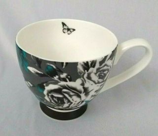 Blue Flower Portobello By Inspire Coffee Mug Cup.  Bone China.  16 Ounce. 2
