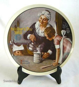 Norman Rockwell Plate The Cooking Lesson Knowles