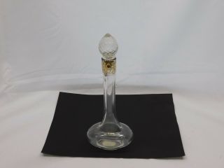 Vintage Avon Perfume Bottle With Gold Filligrie