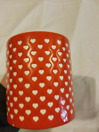 Waechtersbach Red White Hearts Coffee Mug Tea Cup Heart Germany Valentines Day