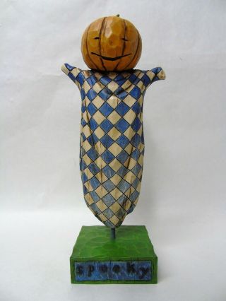 Jim Shore Halloween Pumpkin Scare Crow Spooky Figure R949