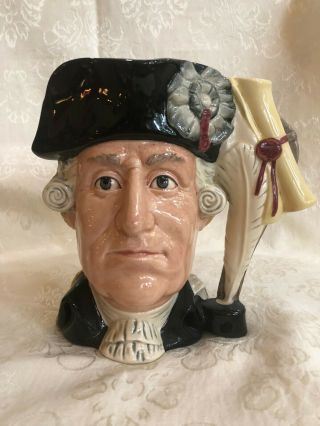 ROYAL DOULTON LARGE CHARACTER TOBY THE SIEGE OF YORKTOWN 1781 D6749 LTD EDIT 2