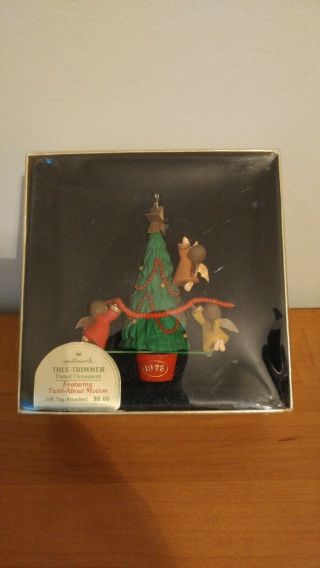 Hallmark 1978 Handcrafted Angels With Tree - Twirl - About Motion Ornament