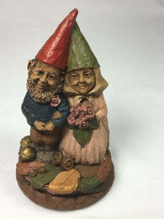 Tom Clark Gnomes Bride And Groom Figurine 1987 5 1/2 " H Very