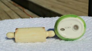 Vintage Adorable Cherry Pie and Rolling Pin Salt and Pepper Shakers - 5269 Japan 2