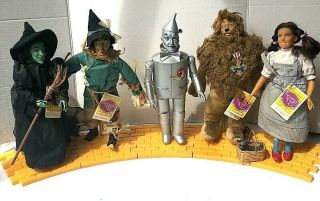 1987 Mgm The Wizard Of Oz Collectible Doll Set Of 5 Presents Hamilton Gifts