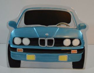 Vintage Bmw E30 325i Picture Frame 1988 Exclusive Gifts Japan 1980s 7 " X 9 " Blue