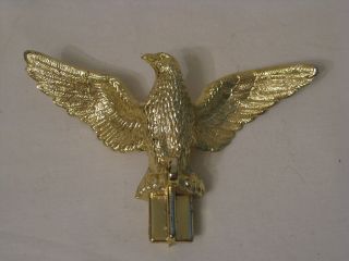Ornate Plastic Eagle Topper 5 " Wingspan Hard Vintage Flag Top