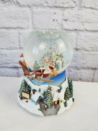 Partylite Snow Globe P7922 Olde World Village Tealight Holiday Christmas Musical