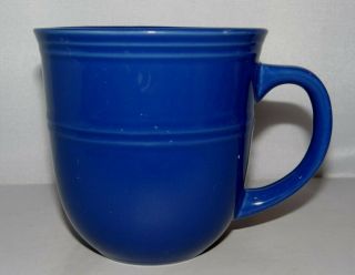 Mainstays Stadium Blue 14oz.  Coffee Mug Tea Cup Ceramic Embossed Ring Ribbed