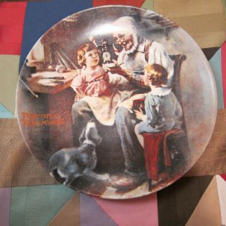 " The Toy Maker " By Norman Rockwell 1st Edition Plate