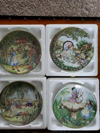 Set Of " Alice In Wonderland " Georges Boyer Porcelain Limoges Numbered Plates