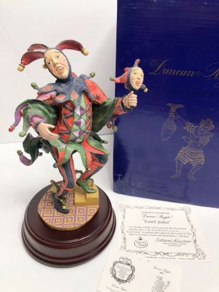 Duncan Royale Figurine “jester” Limited Edition Music Box Clown