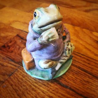 1950 Beatrix Potter’s Mr Jeremy Fisher Figurine Beswick England (frog Toad)