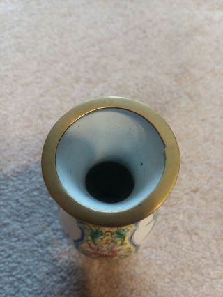 Brass and Enamel mini vase by House of Global Art/China 4