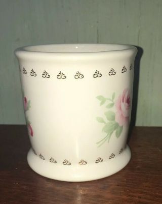 Rachel Ashwell Simply Shabby Chic Coffee Mug Cup Pink Roses With Gold Trim 4